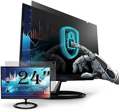 Premium Privacy Screen Filter for 24 Inches Desktop Computer Widescreen Monitor with Aspect Ratio...