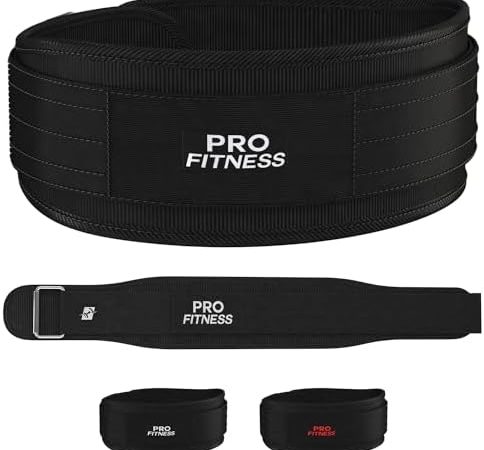 ProFitness Weight Lifting Belt - Premium Weightlifting Belt for Serious Functional Fitness, weight...
