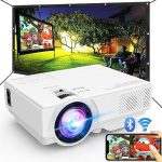 Projector with WiFi and Bluetooth, 2024 Upgrade Outdoor Projector, Mini Movie Projector Supports...