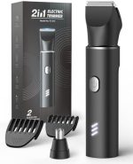 REYOLL Manscape Body Hair Trimmer for Men-Electric Groin Groomer with Body Clippers, Nose Hair...