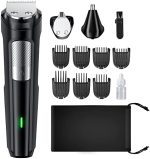 RICAF Beard Trimmer Hair Clipper for Men, 13 Piece Men’s Grooming Kit with Cordless Rechargeable...