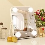 ROLOVE Vanity Mirror with Lights, Hollywood Makeup Mirror with Light, Lighted Tabletop Makeup Mirror...