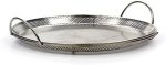RSVP International Endurance® Stainless Steel Precision Pierced Pizza Pan, 11.5" | Use on Grill or...