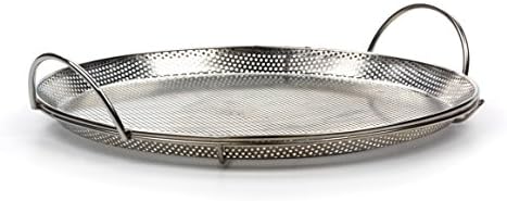 RSVP International Endurance® Stainless Steel Precision Pierced Pizza Pan, 11.5" | Use on Grill or...