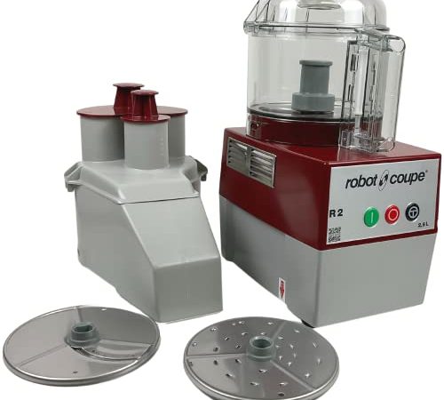 Robot Coupe R2N CLR Continuous Feed Combination Food Processor with 2.9 Liter Clear Polycarbonate...