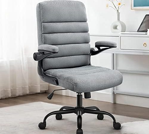 SEATZONE Home Office Desk Chair, High Back Ergonomic, Lumbar Support Computer Chairs with Wheels and...