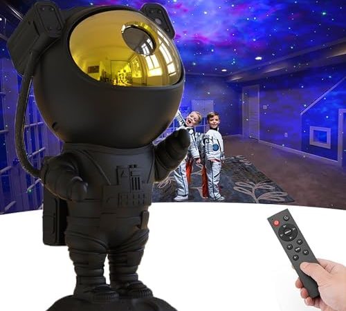 SFOUR Star Projector,Galaxy Night Light,Astronaut Starry Nebula Ceiling LED Lamp with Timer and...