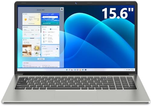 SGIN Laptop 15.6 Inch, 4GB DDR4 128GB SSD Laptops Computer with Intel Celeron Quad Core Processor,...