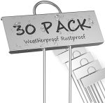 STARTOSTAR 30-Pack Metal Plant Labels Weatherproof Garden Markers,Height 10.6'', Label Area 3.5''X...