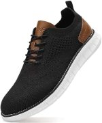 SVNKE Men's Casual Dress Oxfords Shoes Breathable Knit Leisure Fashion Sneakers Lightweight...