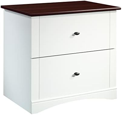 Sauder Miscellaneous Office Lateral File, L: 32.05" x W: 21.97" x H: 29.016", Soft White Finish