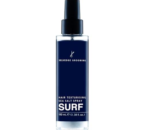 Selvedge Grooming Surf Hair Texturizing Sea Salt Spray for Men, Body & Texture, Matte Finish, Made...