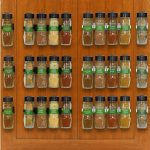 Simple Houseware 30 Spice Gripper Cabinet Holder - 6 Strips, Holds 30 Jars