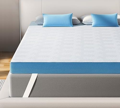 Sleepmax 4 Inch Gel Memory Foam Mattress Topper Twin Size for Kids Bed - Memory Foam Mattress Pad -...