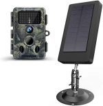 Solar Panel ECOVOX Trail Camera 2500mAh Solar Panel IP54 Waterproof Portable Charger Solar Power...