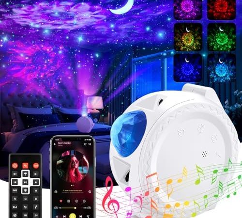 Star Projector, TRAALL 4 in 1 Galaxy Projector with Bluetooth Speaker & Timer, Remote&Voice Control,...