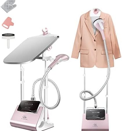 Steamer for Clothes Standing, 1500W Full Size Powerful Upright Clothes Steamer with Adjustable...