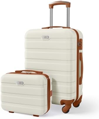 Suitour luggage sets 2 piece Hard Shell Luggage Set with Spinner Wheels, TSA Lock, 20 inch Travel...