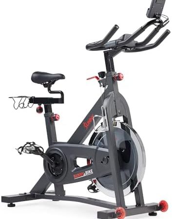 Sunny Health & Fitness Pro Belt Drive Indoor Cycling Stationary Exercise Bikes with Optional...