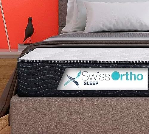 Swiss Ortho Sleep, 10" Inch Memory Foam and Innerspring Hybrid Medium-Firm Plush...
