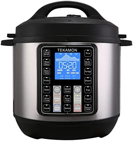 TEKAMON 11-in-1 Electric Pressure Cooker 6.5 Quart, Rice Cooker, Slow Cooker, Egg Cooker, Yogurt...