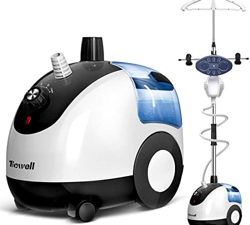 TICWELL Professional Steamer for Clothes, 1600 Watt Powerful Garment Steamer 20s Fast Heating with 4...