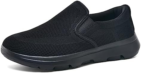 TIOSEBON Men's Mesh Slip On Walking Shoes Loafers-Comfortable Lightweight Work Drving Tennis Shoes