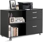 TUSY File Cabinet, Lateral File Cabinets with Wheels