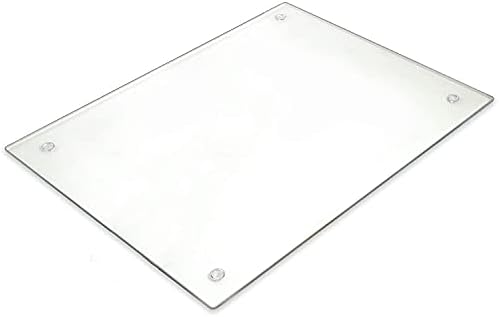 Tempered Glass Cutting Board – Long Lasting Clear Glass – Scratch Resistant, Heat Resistant, Shatter...