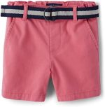 The Children's Place Baby Boys' and Toddler Twill Belted Chino Short