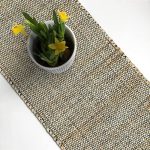 The Home Talk Happy Easter Table Runner 13'' x 72'' Decorative Natural Jute Farmhouse Table Runner...
