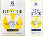Topstick Men's Clear Double Sided Grooming Tape Bundle - (1 Box of 50 Strips) 1" x 3" & (1 Box of 50...
