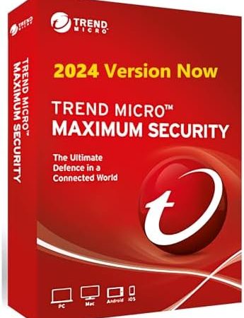 Trend Micro Maximum Security 2023 multi-language for PC, Mac, Android and iOS Product key card...