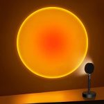 Tsrarey Sunset Lamp Projector, 180 Degree Rotation Sunset Projection Light Led Night Light Floor...
