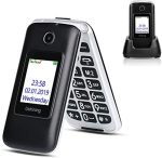 USHINING 3G Unlocked Flip Cell Phone for Senior and Kids, Easy-to-Use Big Button Cell Phone with...