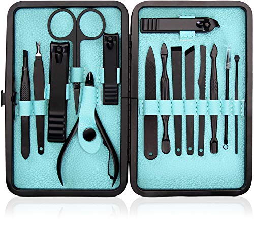 Utopia Care 15 Pieces Manicure Set - Stainless Steel Manicure Nail Clippers Pedicure Kit -...