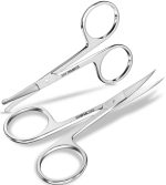 Utopia Care Curved and Rounded Facial Hair Scissors for Men - Mustache, Nose, Beard, Eyebrows,...