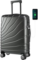VANKEAN Carry On Luggage with Spinner Wheels & TSA Lock, Expandable Hard Shell Suitcase airline...