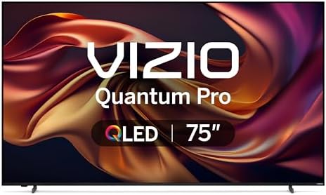 VIZIO 75-inch Quantum Pro 4K QLED 120Hz Smart TV with 1,000 nits Brightness, Dolby Vision, Local...