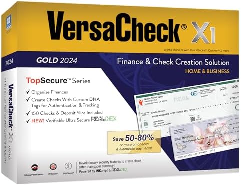 VersaCheck X1 Gold 2024 - Finance and Check Creation Software