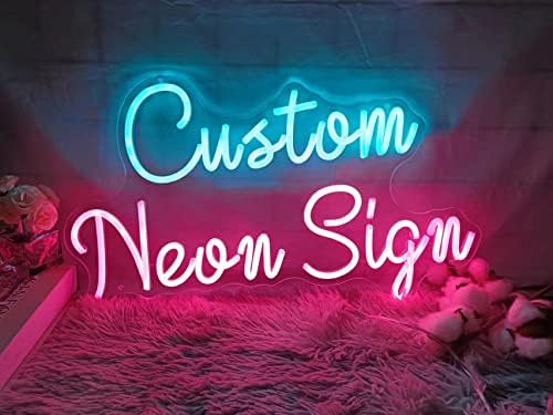 WASNKGFW Custom Neon Sign for Wall Decor LED Sign Neon Sign Customizable Neon Lights for Bedroom...