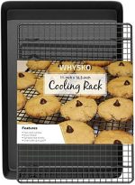 WHYSKO 2023 Baking Set, Sheet with Cooling Rack, Black