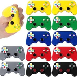 Wettarn 12 Pcs Video Game Party Favors Gamer Video Game Controller Shaped Stress Toys Classic...