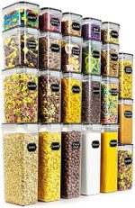 Wildone Airtight Food Storage Containers Set, 23 Pack BPA Free Plastic Kitchen and Pantry...