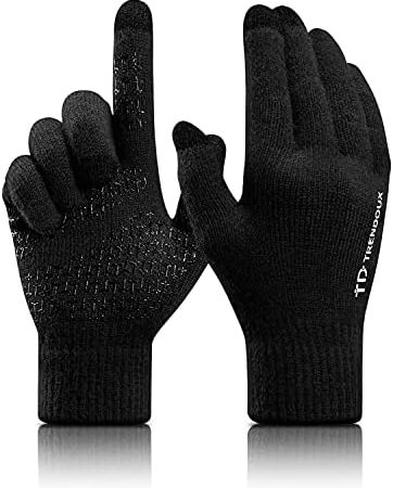 Winter Gloves For Men Women, Cold Weather Warm Touchscreen Glove Unisex - Non - slip Grip - Elastic...