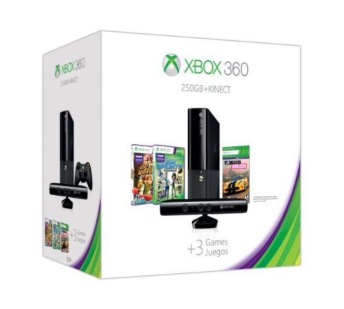 Xbox 360 E 250GB Kinect Holiday Value Bundle (Renewed)
