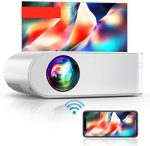 YABER V2 WiFi Mini Projector 7000L [Projector Screen Included] Full HD 1080P and 300" Supported,...