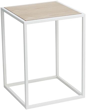 YAMAZAKI home 3324 home Tower Square Coffee Table WH Space saving, One Size, White