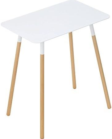 YAMAZAKI home Plain Rectangular Side Table White