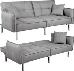 Yaheetech Sleeper Sofa Couch Bed Convertible Sofa Modern Futon Couches Sofas Bed Fold Up and Down...